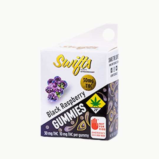 Swifts Edibles - Swifts Gummies Black Raspberry- 30mg - 1