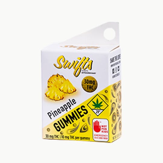 Swifts Edibles - Swifts Gummies Pineapple- 30mg - 1