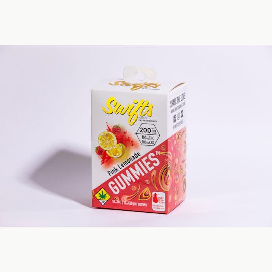 Swifts Edibles - Swifts Gummies Pink Lemonade 1:1 200mg - 1
