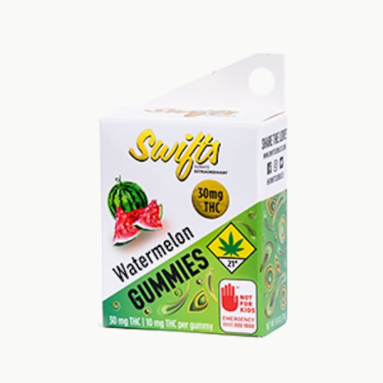 Swifts Edibles - Swifts Gummies Watermelon- 30mg - 1