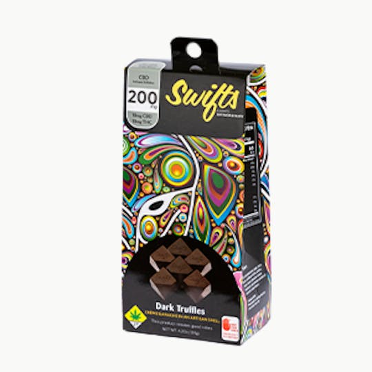 Swifts Edibles - Swifts Truffle Dark Chocolate CBD 1:1 200mg - 1