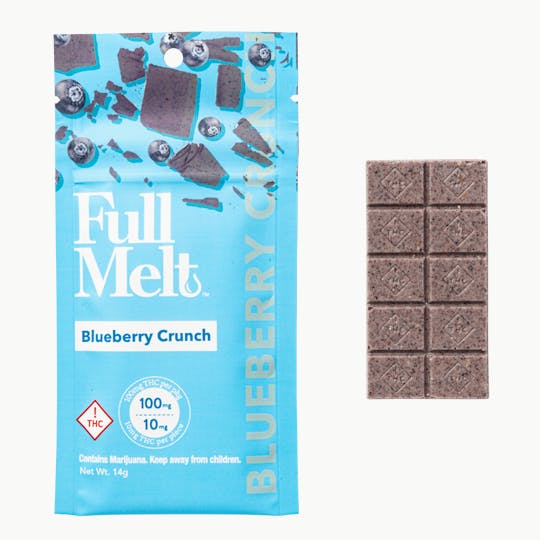 Full Melt - FULL MELT BLUEBERRY CRUNCH BAR THC 100MG - 1