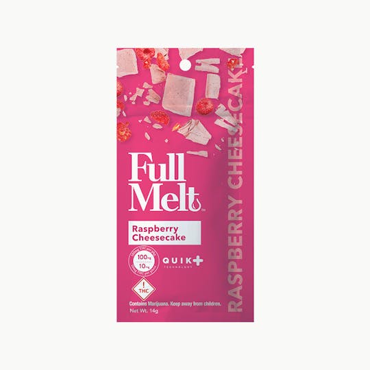 Full Melt - FAST ACTING FULL MELT RSPBRY CHZCAKE BAR THC 100MG - 1
