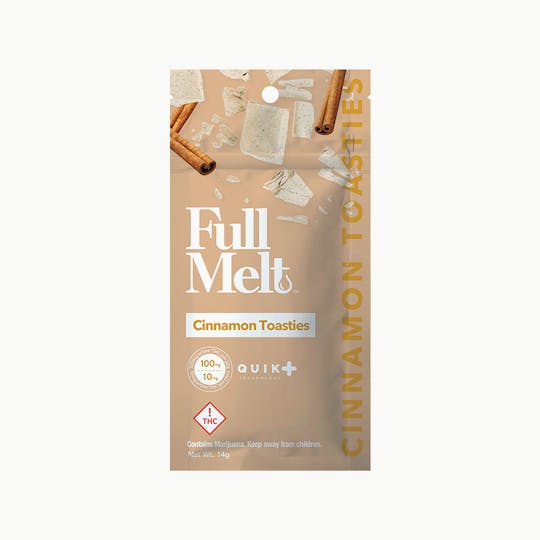 Full Melt - FAST ACTING FULL MELT CINNAMON TOAST BAR THC 100MG - 1