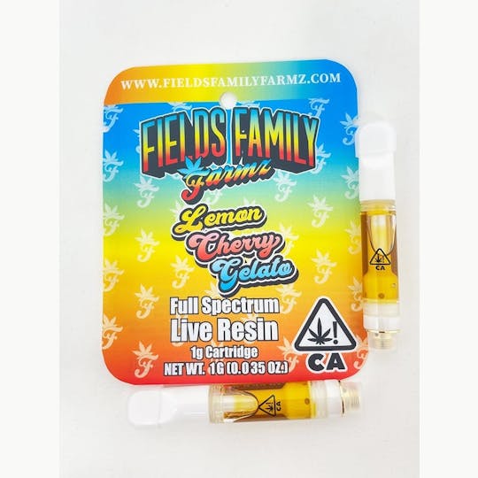 Fields Family Farmz - Lemon Cherry Gelato 1g Live Resin Cartridge - 1