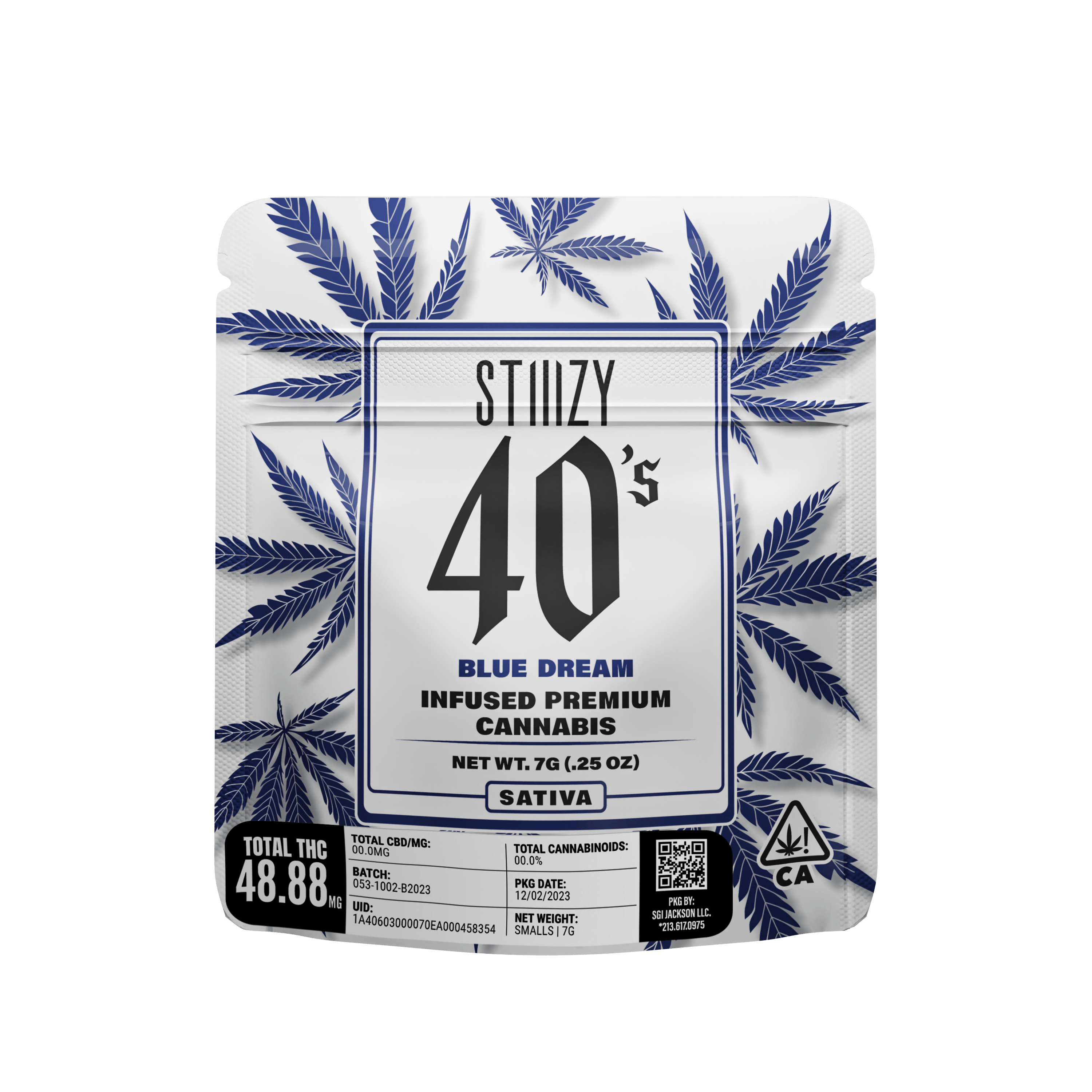 BLUE DREAM - 7G 40's Infused Flower - HAVEN Cannabis Marijuana and