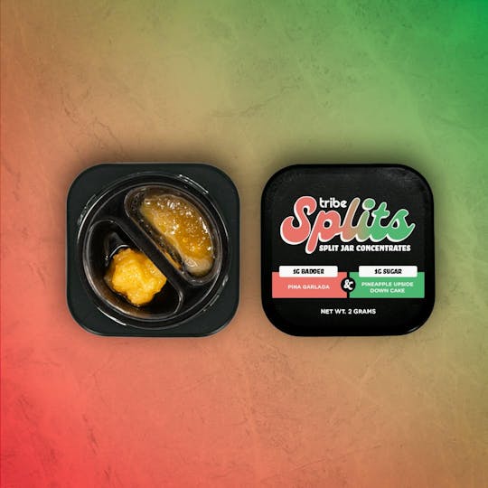Tribe - Tribe Splits - Pina Garlada Badder & Pineapple Upside Down Cake Sugar - 2g - 1