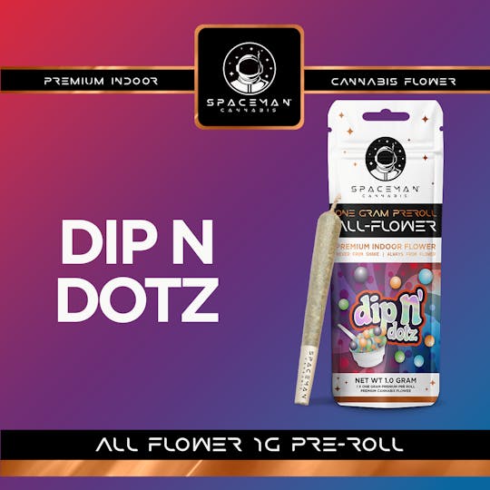Spaceman Cannabis - Spaceman - 1g All Flower Pre-Roll - Dip N' Dotz - 1