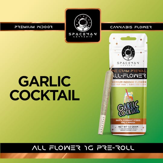 Spaceman Cannabis - Spaceman - 1g All Flower Pre-Roll - Garlic Cocktail - 1
