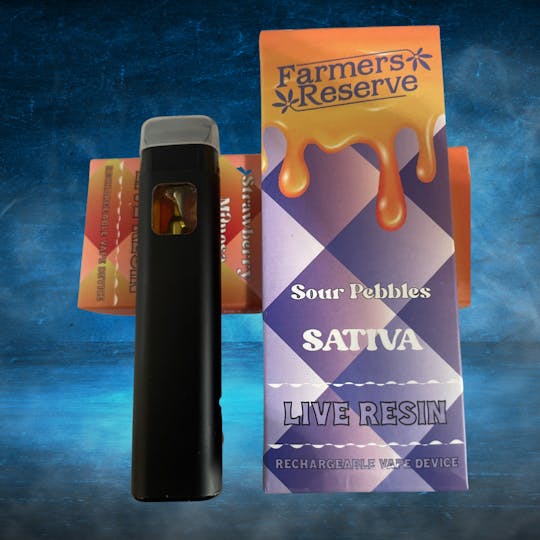 Farmers Reserve - Sour Pebbles 1gram live resin disposable. - 1