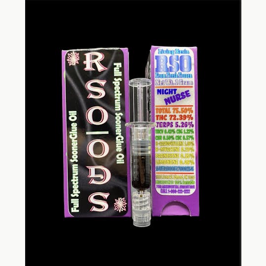 Sooner Glue - Night Nurse RSO Oil - 1