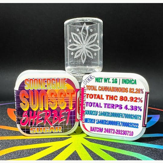 Sooner Glue - 1g Sunset Sherbert Sugar - 1