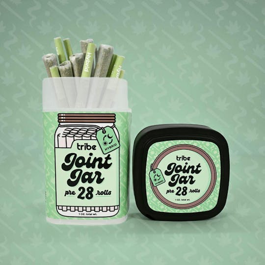 Tribe - Bigfoot Glue - Joint Jar - Hybrid - 28 Flower Pre Rolls - 28g - 1