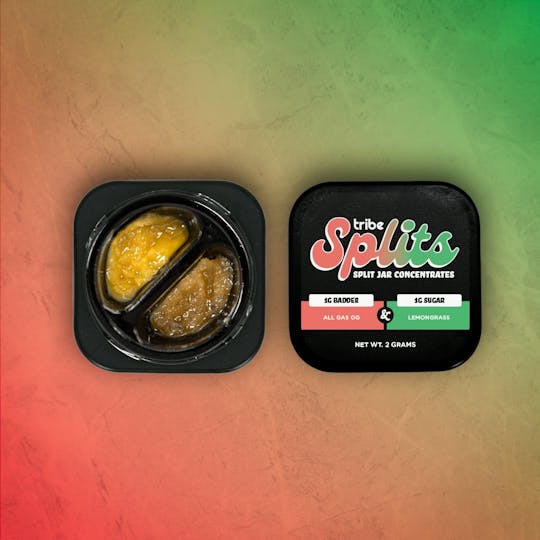 Tribe - Tribe Splits - All Gas OG Live Badder & Lemongrass Live Sugar - 2g - 1