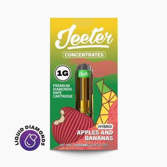 Jeeter - Jeeter Concentrates Diamonds Vape Cartridge - Apples and Bananas - 1