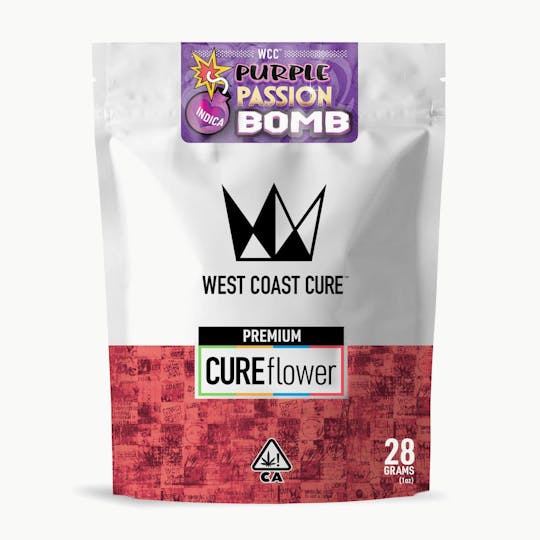 West Coast Cure - Purple Passion Bomb - 28G Premium Flower - 1