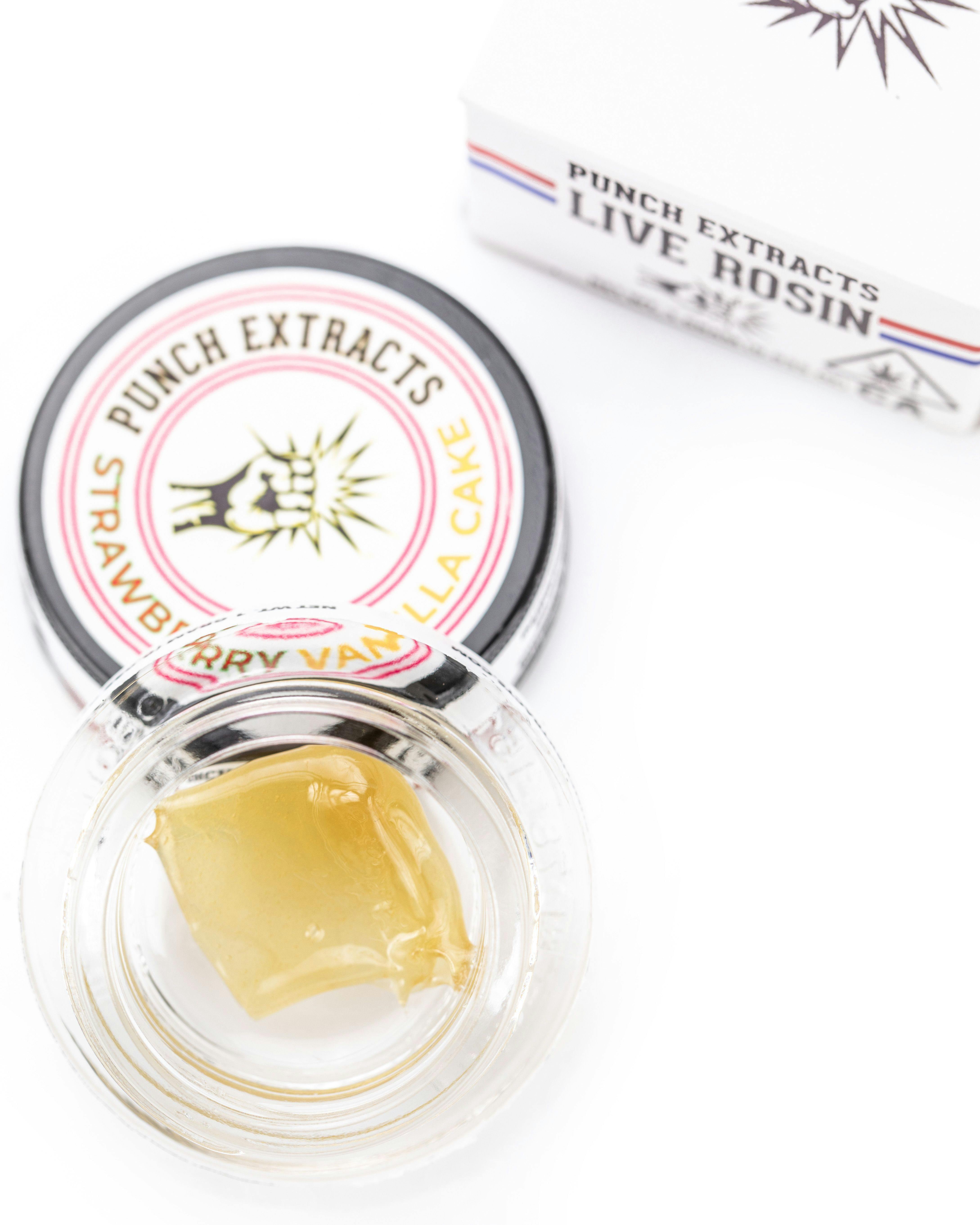 Punch Live Rosin Strawberry Vanilla Cake Tier 4 Punch Edibles