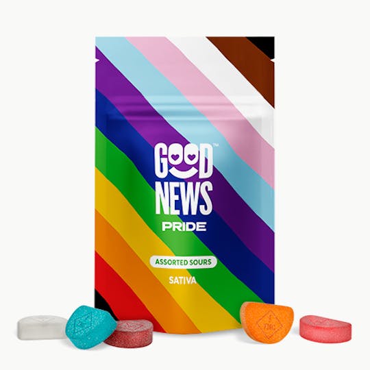 Good News - Good News Pride Assorted Sour Gummies 110mg (10ct) - 1