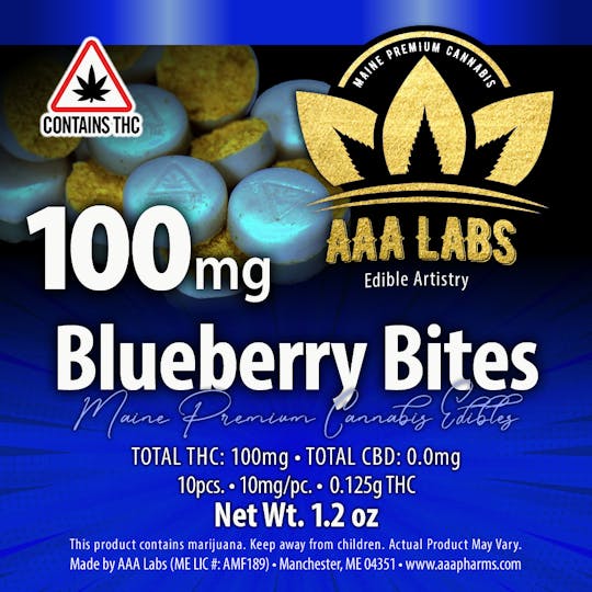 AAA Pharms - Blueberry Bites - 100mg - 1