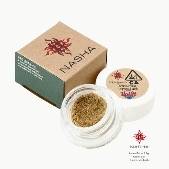 NASHA - Animal Mintz 1.2g Green Unpressed Hash (East Mill Creek) - 1