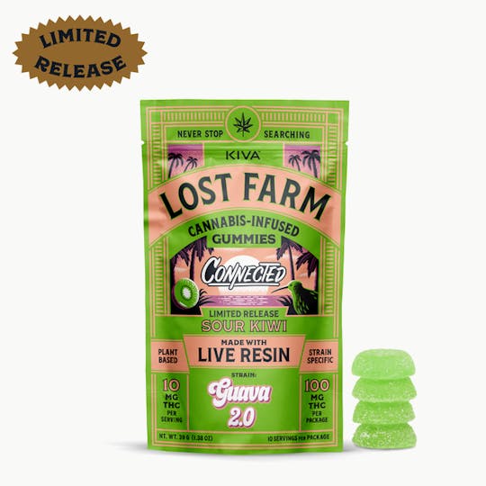 Kiva Confections - Lost Farm Sour Kiwi x Guava 2.0 Gummies - 1