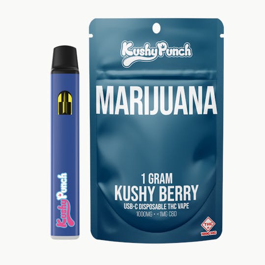 Kushy Punch - 1G Kushy Punch Vape - Kushy Berry - 1