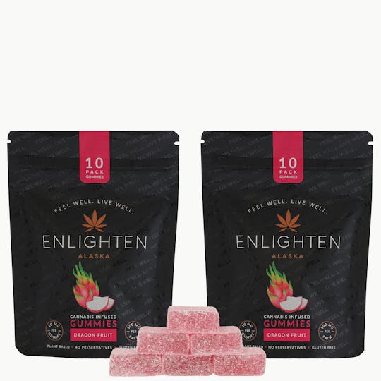 Enlighten - Dragon Fruit Gummies | 10-Pack (100mg) - 1