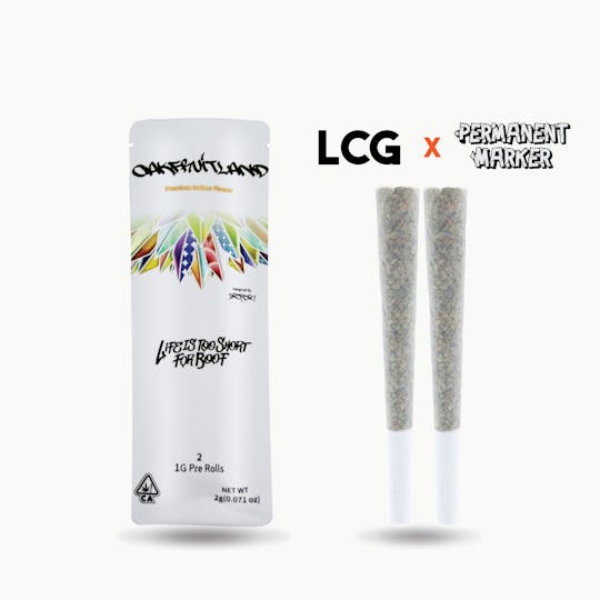 Oakfruitland (OFL) - LCG X Permanent Marker Pre Roll 2g - Dual Pack Series - 1
