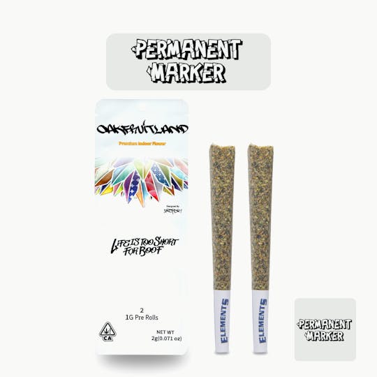 Oakfruitland (OFL) - Permanent Marker Pre Roll 2g - Dual Pack Series - 1