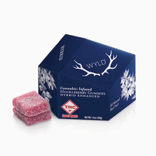 WYLD - *HIGH DOSE* Huckleberry Hybrid Enhanced Gummies | 300mg - 1