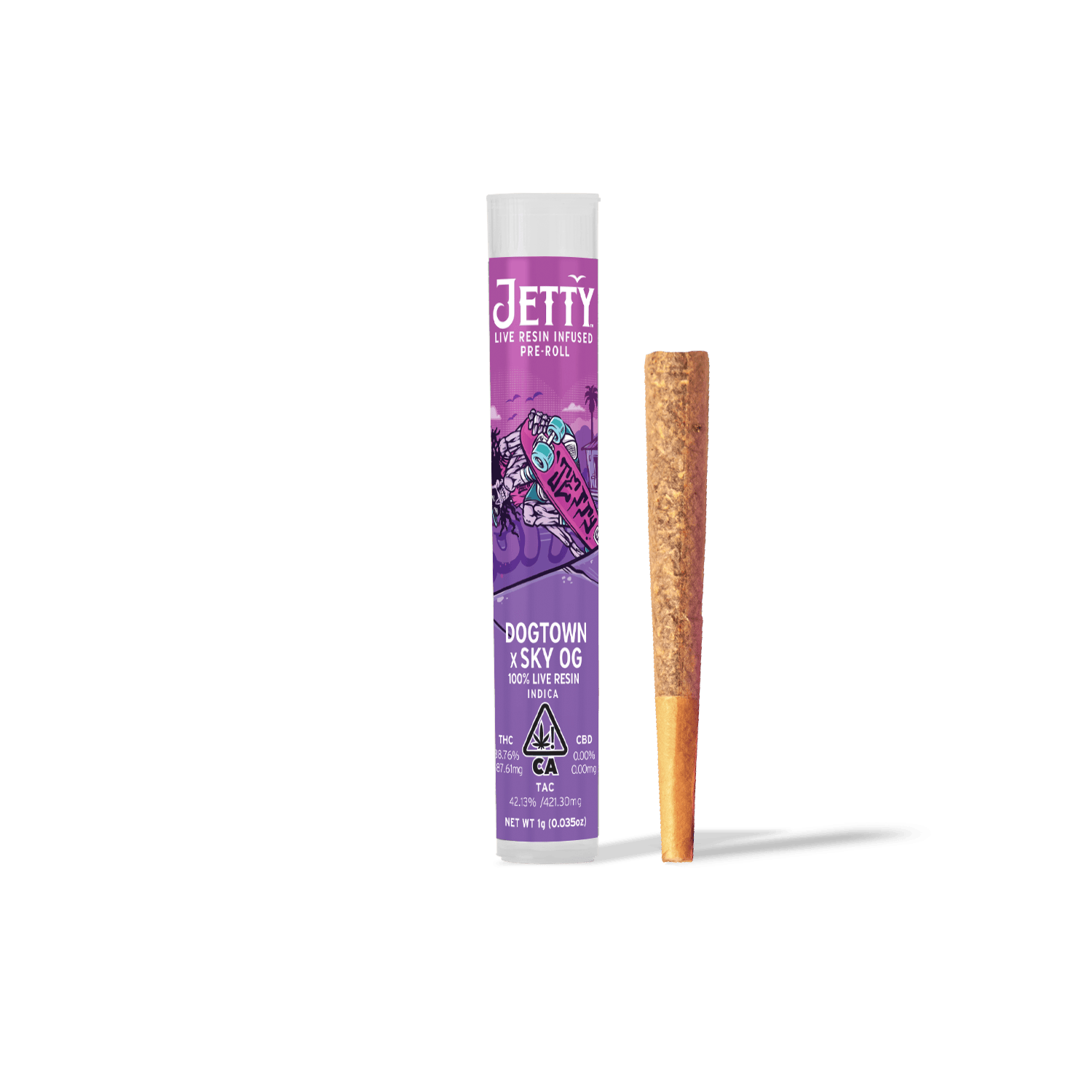 Dogtown x Sky OG PreRoll Live Resin Infused 1g Jetty Extracts
