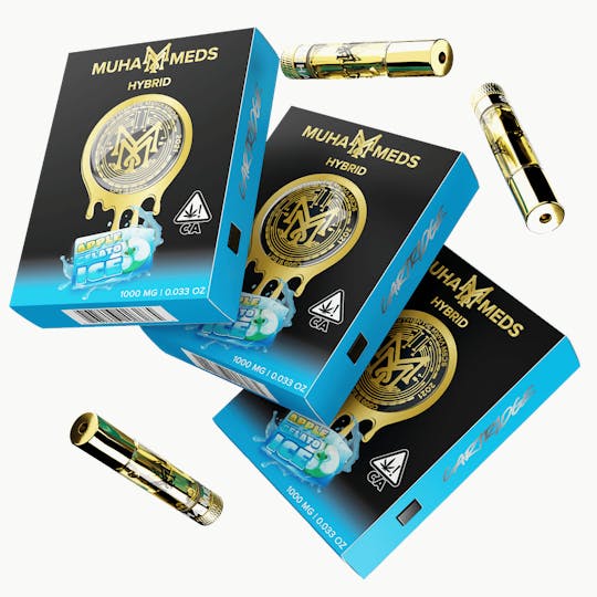 Muha Meds - Apple Gelato Ice (H) - Distillate Cart - 1g - 1