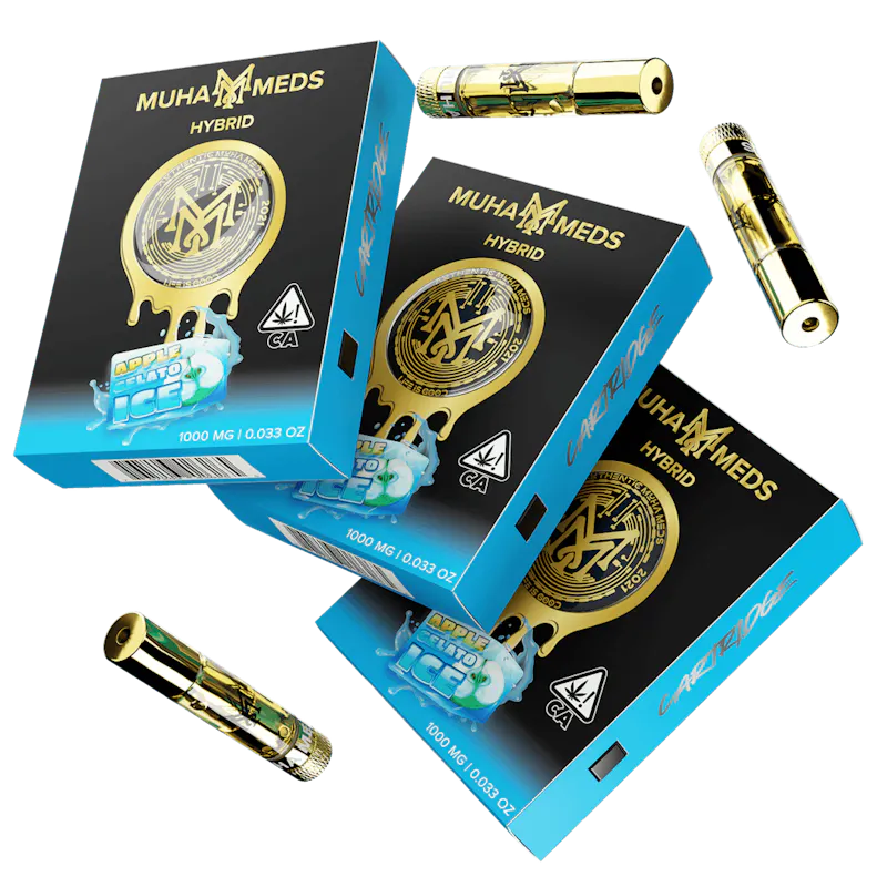 Muha Meds Apple Gelato Ice Cartridge 1g cartridge