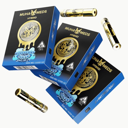 Muha Meds - Blueberry Haze (H) - Distillate Cart - 1g - 1