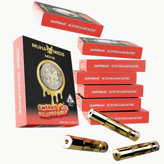 Muha Meds - Cherry Grapefruit (S) - Distillate Cart - 1g - 1