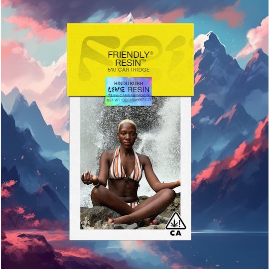 Friendly Brand - Hindu Kush 1g Live Resin Cartridge - 1