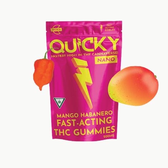 Quicky Edibles - Quicky Gummies - Mango Habanero (Indica) -200mg - 1