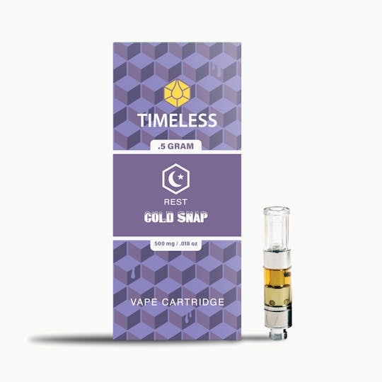 Timeless Vapes - Timeless Cold Snap 500mg Vape Cartridge (Rest) - 1