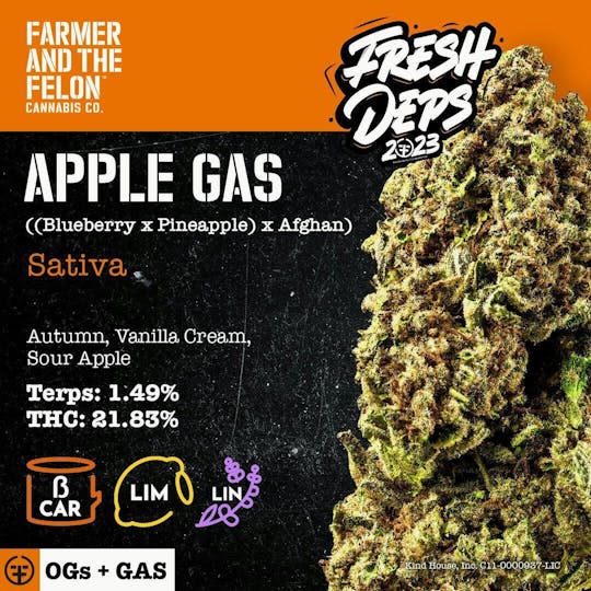 Farmer and the Felon - Farmer and the Felon | Flower Apple Gas 1/8oz - 1