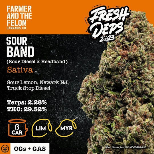 Farmer and the Felon - Farmer and the Felon | Flower Sour Band 1/8oz - 1