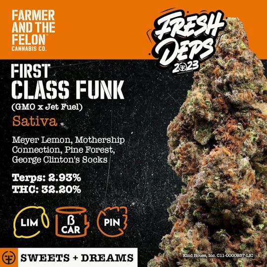 Farmer and the Felon - Farmer and the Felon | Flower First Class Funk 1/8oz - 1