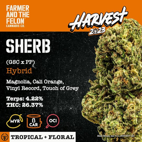 Farmer and the Felon - Farmer and the Felon | Flower Sherb 1/2oz - 1