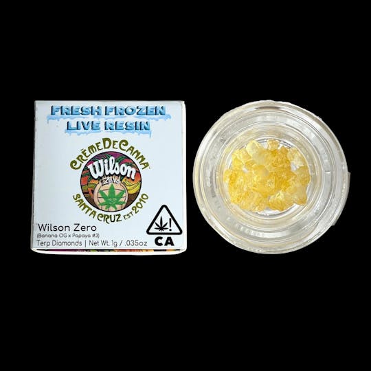 Crème De Canna - Wilson Zero Fresh Frozen Live Resin Terp Diamonds 1g - 1