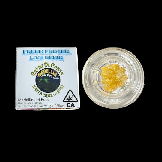 Crème De Canna - Medellin Jet Fuel Fresh Frozen Live Resin Terp Diamonds 1g - 1