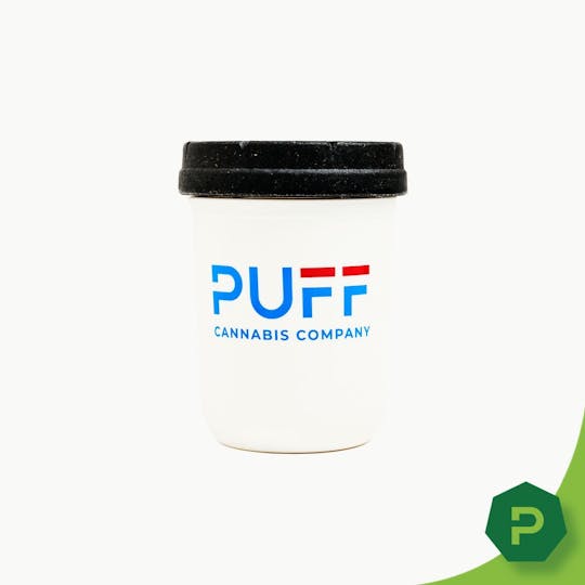 Puff Cannabis Company - PUFF Stash Jar - Blue & Red Logo - 1