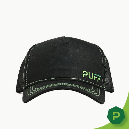 Puff Cannabis Company - PUFF Trucker Hat - Green Logo - 1
