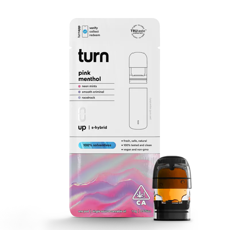 turn Pink Menthol Live Rosin Pod 0.5g pod