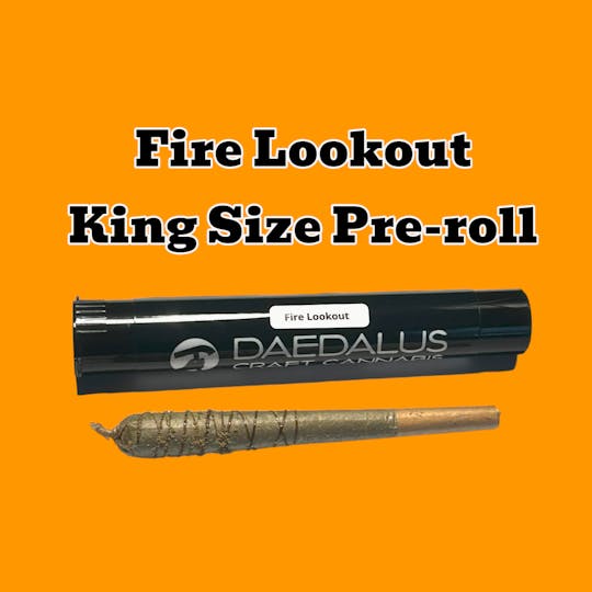 Daedalus Craft Cannabis - Fire Lookout Pre-Roll w/ Hash Rosin & Kief Coating - King Size - Single - 1