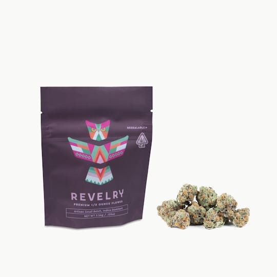 Revelry Herb Co - Mint Sorbet - Indica - Eighth (3.5g) - 1