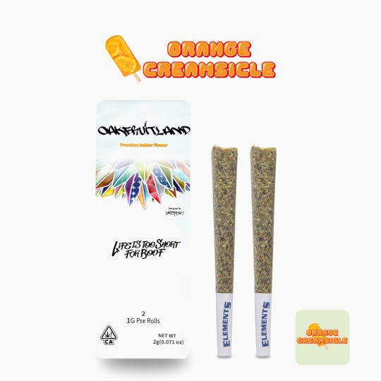 Oakfruitland (OFL) - Orange Creamsicle Pre Roll 2g - Dual Pack Series - 1